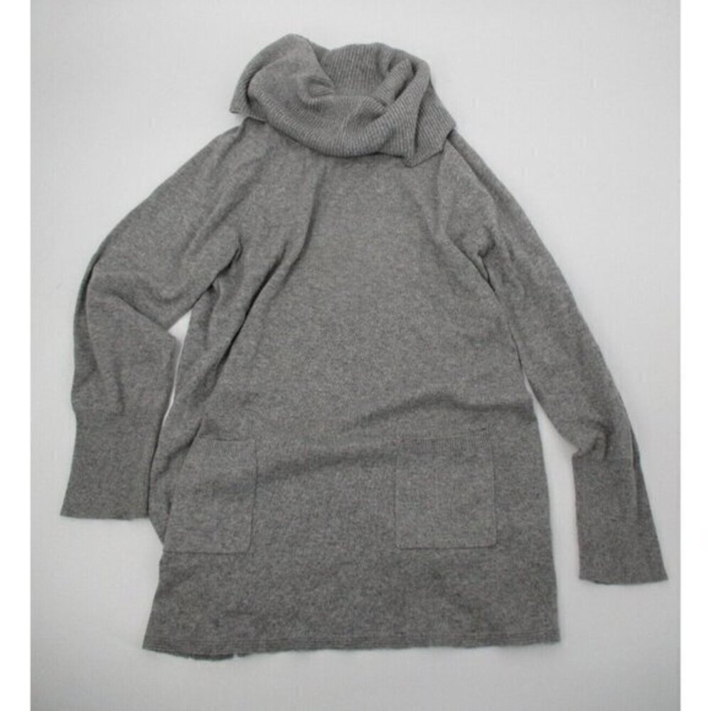 Soft Surroundings Womens Sweater PXS Gray Pullover Casual Classic Preppy Pockets